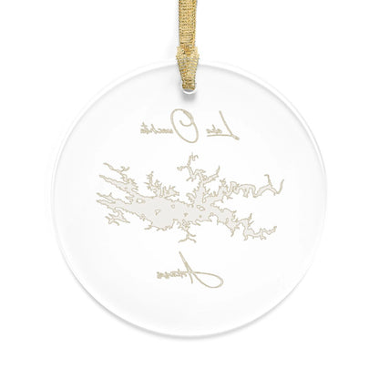 Arkansas  Lake  Ouachita  Tree  Ornament  other  position  view  from  back  round.webp