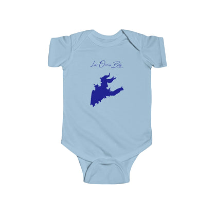 Arkansas  Lake  Overcup  Onesie  front  position  view  from  front  light  blue.webp