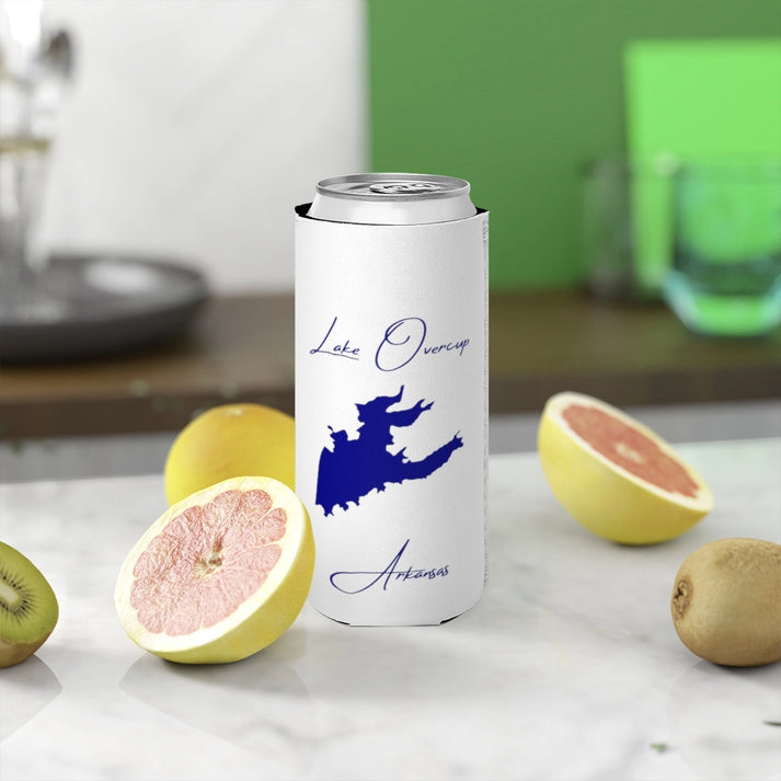 Arkansas  Lake  Overcup  Slim  Can  Koozie  front  position  view  from  context-2  white.webp