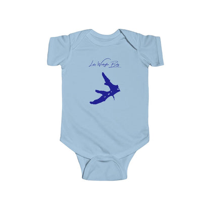 Arkansas  Lake  Wedington  Onesie  front  position  view  from  front  light  blue.webp