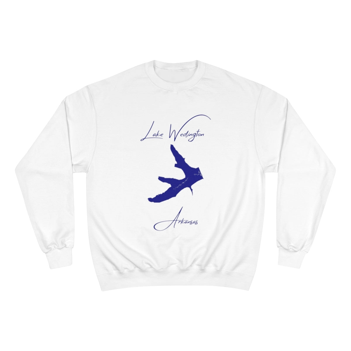 Arkansas  Lake  Wedington  Sweatshirt  front  position  view  from  front  white.webp