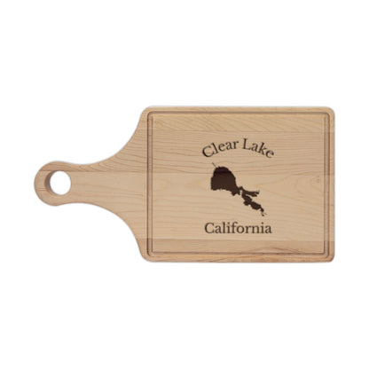 California  Clear  Lake  Engraved  Cutting  Board  front  position  view  from  front  maple.webp
