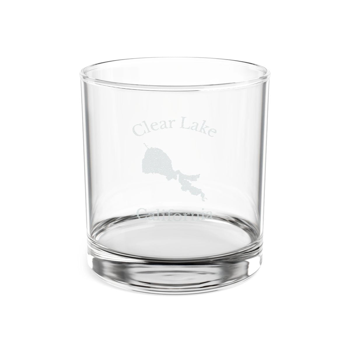 California  Clear  Lake  Engraved  Whiskey  Glass  other  position  view  from  front  10.5oz.webp