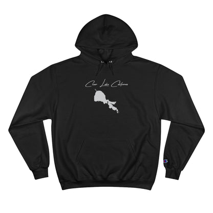 California  Clear  Lake  Hoodie  front  position  view  from  front  black.webp