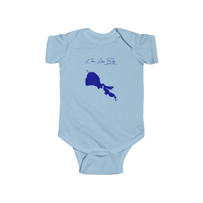 California  Clear  Lake  Onesie  front  position  view  from  front  light  blue.webp