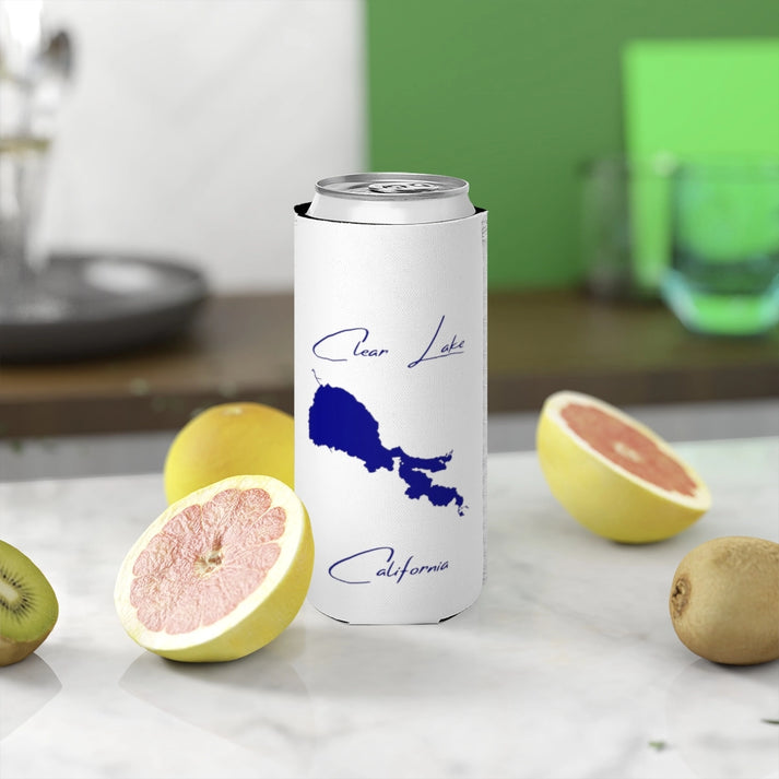 California  Clear  Lake  Slim  Can  Koozie  front  position  view  from  context-2  white.webp