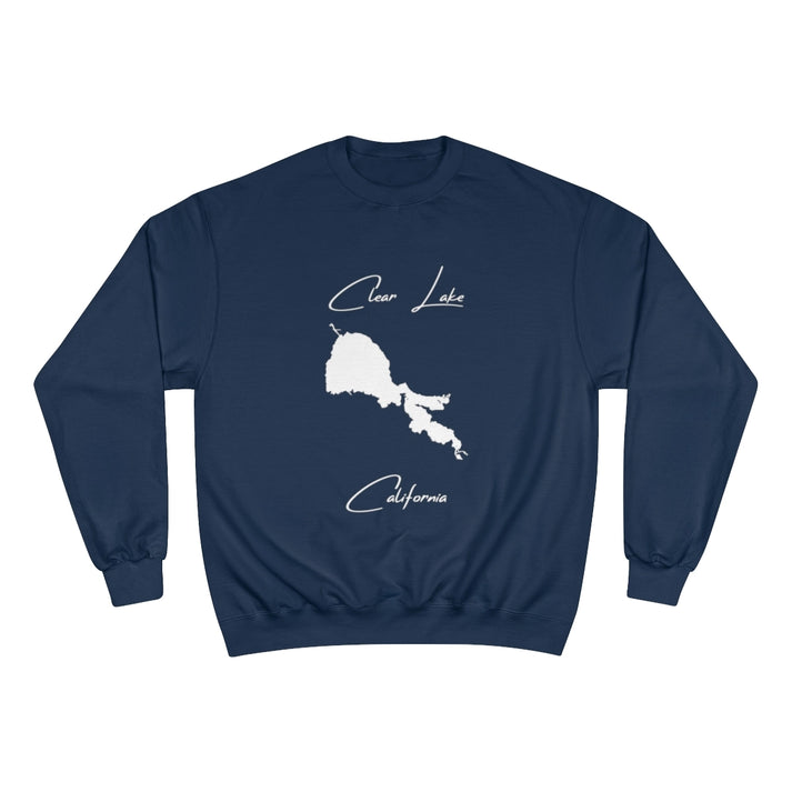 California  Clear  Lake  Sweatshirt  front  position  view  from  front  navy.webp