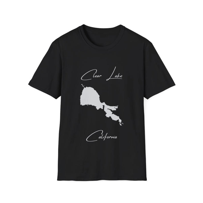 California  Clear  Lake  T-shirt  front  position  view  from  front  black.webp