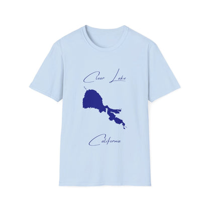 California  Clear  Lake  T-shirt  front  position  view  from  front  light  blue.webp