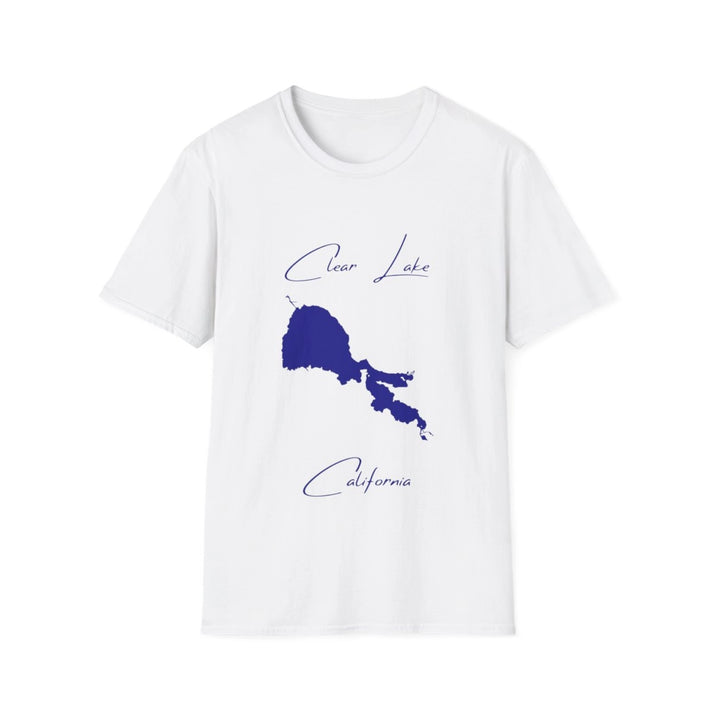 California  Clear  Lake  T-shirt  front  position  view  from  front  white.webp
