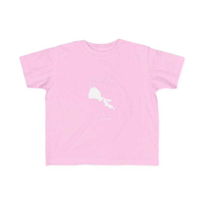 California  Clear  Lake  Toddler  T-shirt  front  position  view  from  front  pink.webp