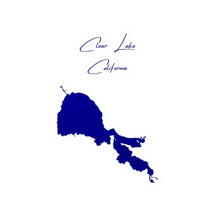 California  Clear  Lake  Vinyl  Decal  other  position  view  from  front  4  x  6.webp