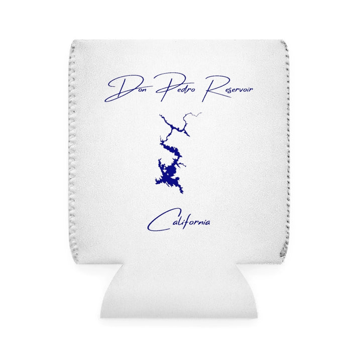 California  Don  Pedro  Reservoir  Can  Koozie  front  position  view  from  front-1  white.webp