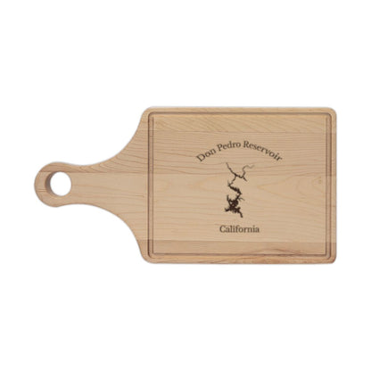 California  Don  Pedro  Reservoir  Engraved  Cutting  Board  front  position  view  from  front  maple.webp