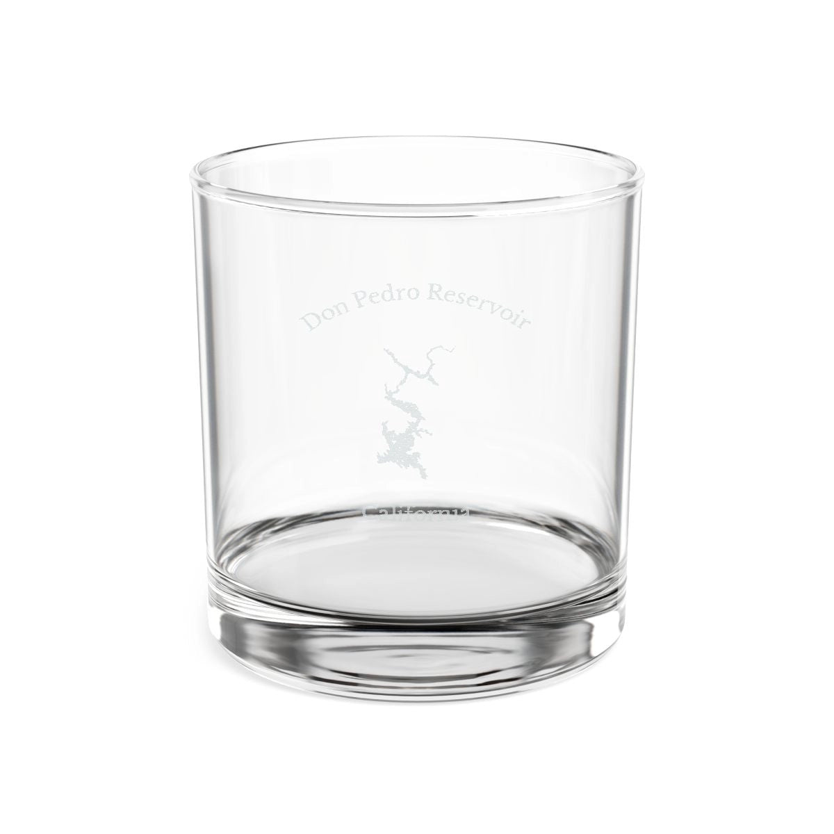 California  Don  Pedro  Reservoir  Engraved  Whiskey  Glass  other  position  view  from  front  10.5oz.webp