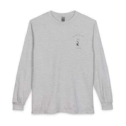 California  Don  Pedro  Reservoir  Long  Sleeve  Fishing  T-shirt  front  position  view  from  front  sport  grey.webp