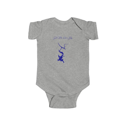 California  Don  Pedro  Reservoir  Onesie  front  position  view  from  front  heather.webp