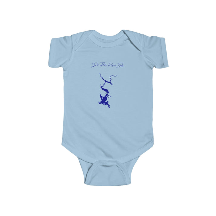 California  Don  Pedro  Reservoir  Onesie  front  position  view  from  front  light  blue.webp