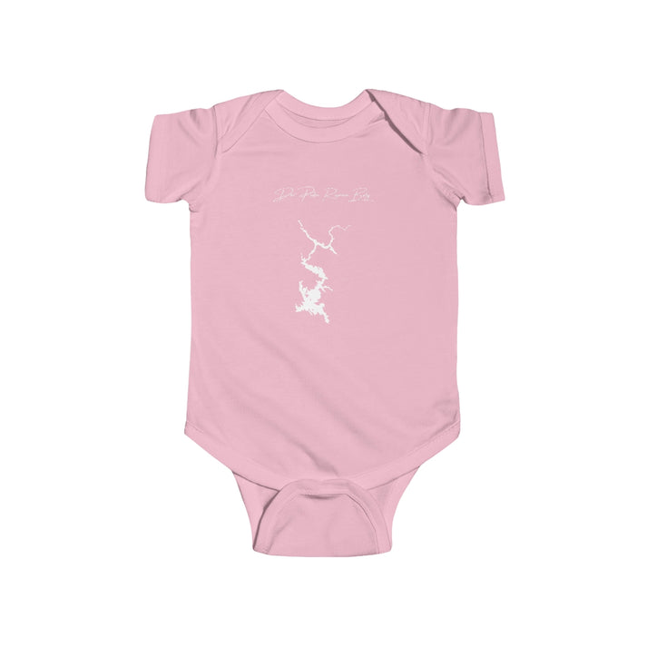 California  Don  Pedro  Reservoir  Onesie  front  position  view  from  front  pink.webp