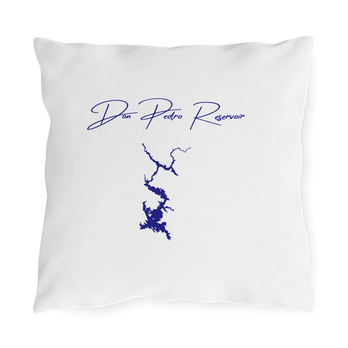 California  Don  Pedro  Reservoir  Outdoor  Pillow  front  position  view  from  front  16  x  16.webp