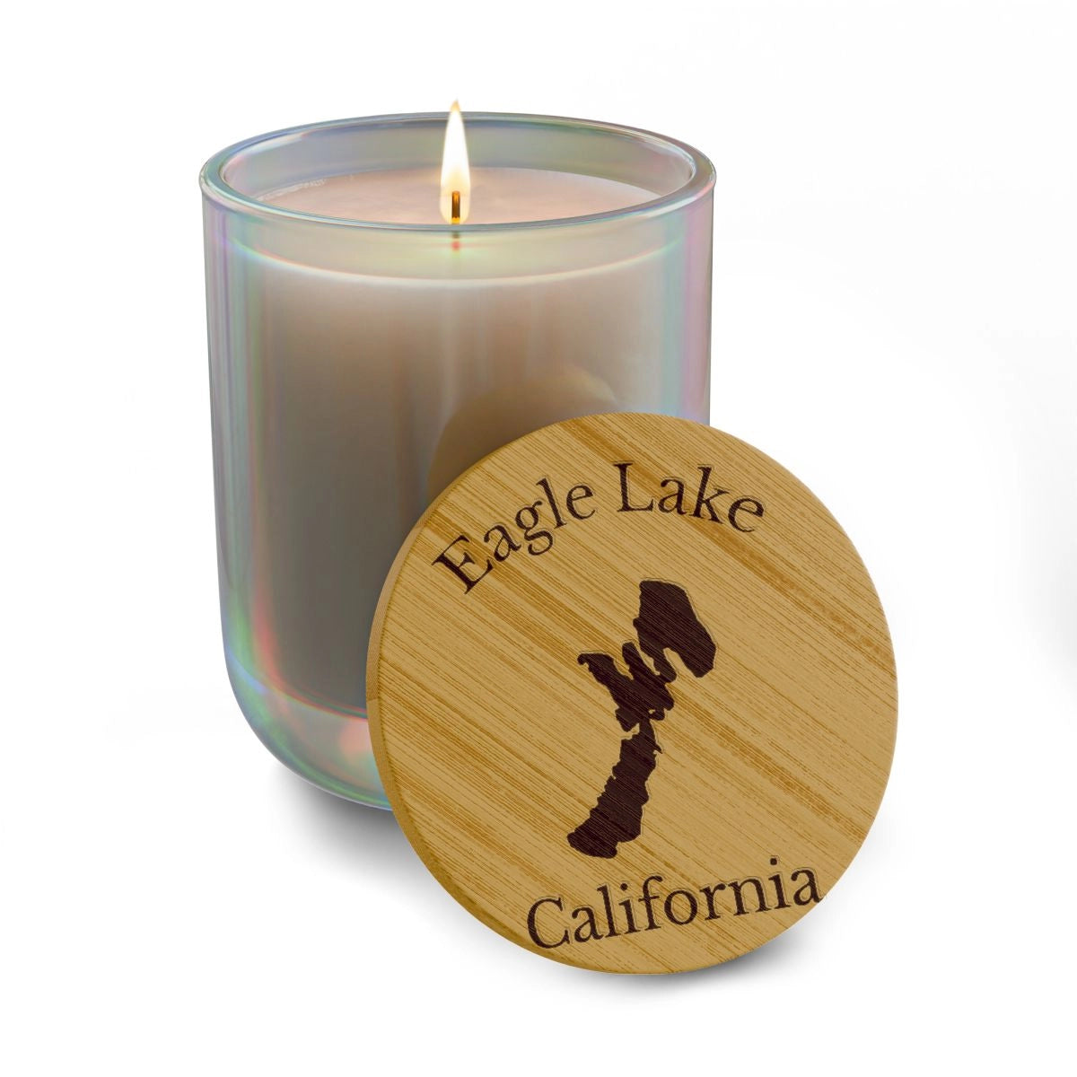 California  Eagle  Lake  Engraved  Candle  other  position  view  from  front  opal  iris.webp