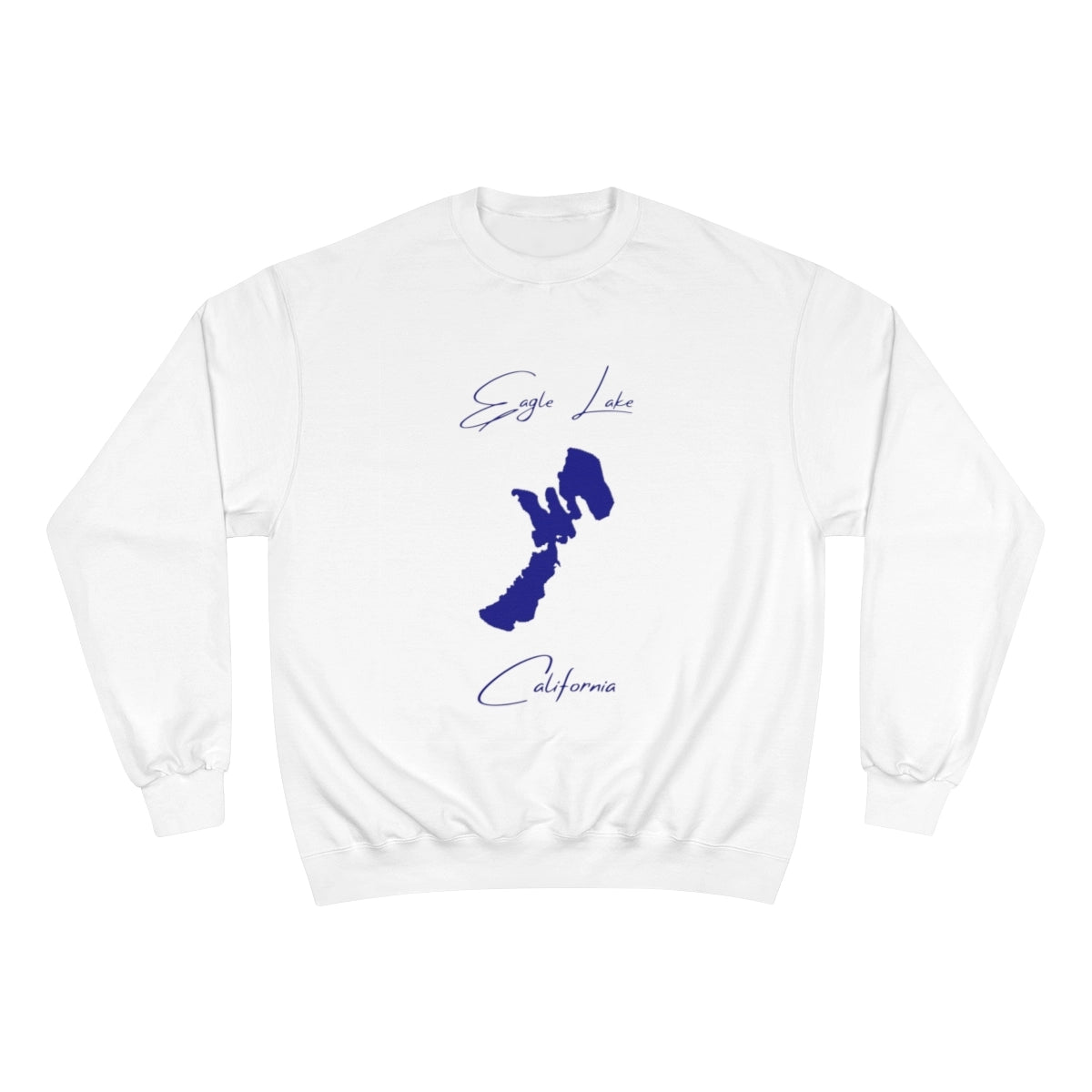 California  Eagle  Lake  Sweatshirt  front  position  view  from  front  white.webp