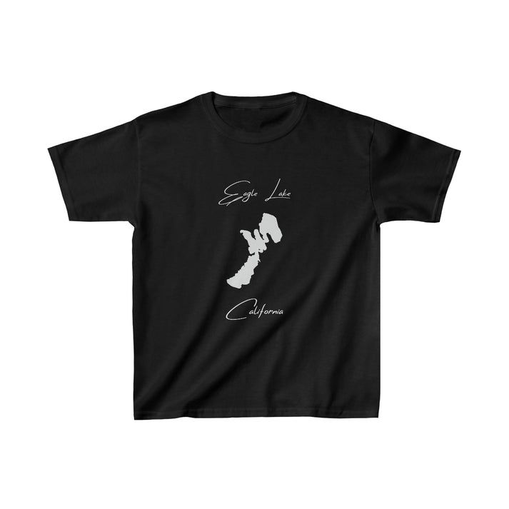 California  Eagle  Lake  Youth  T-shirt  front  position  view  from  front  black.webp