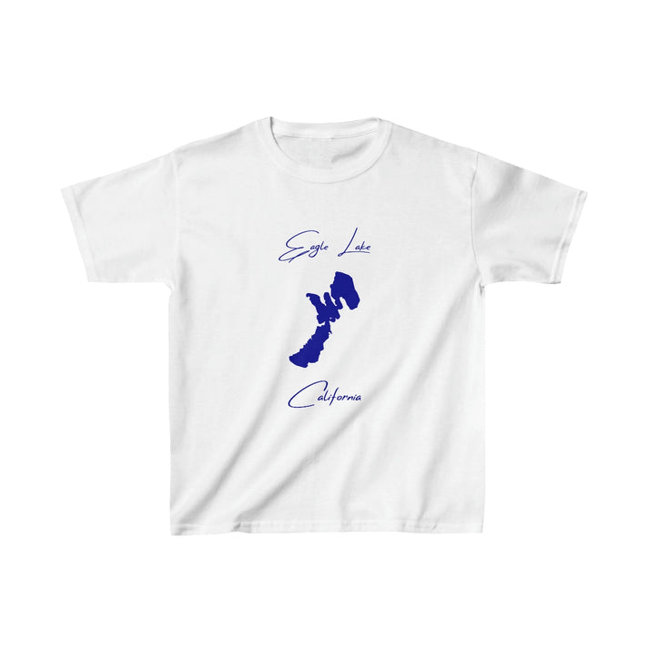 California  Eagle  Lake  Youth  T-shirt  front  position  view  from  front  white.webp