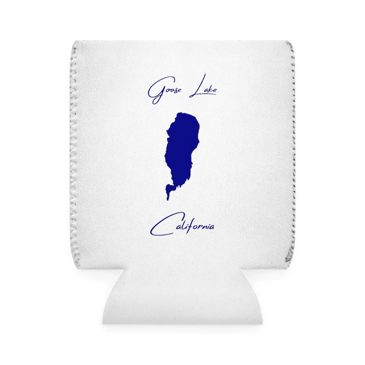 California  Goose  Lake  Can  Koozie  front  position  view  from  front-1  white.webp