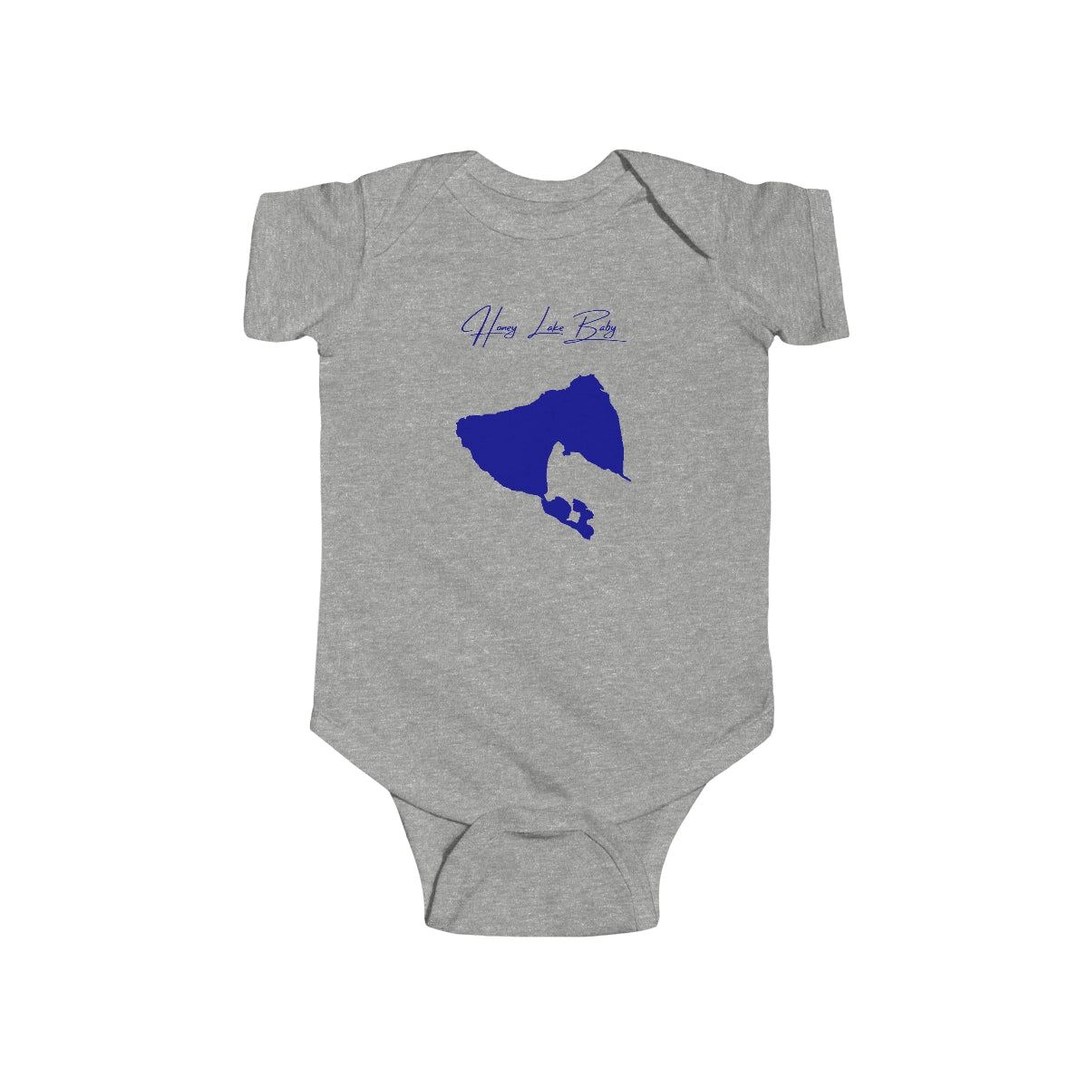 California  Honey  Lake  Onesie  front  position  view  from  front  heather.webp