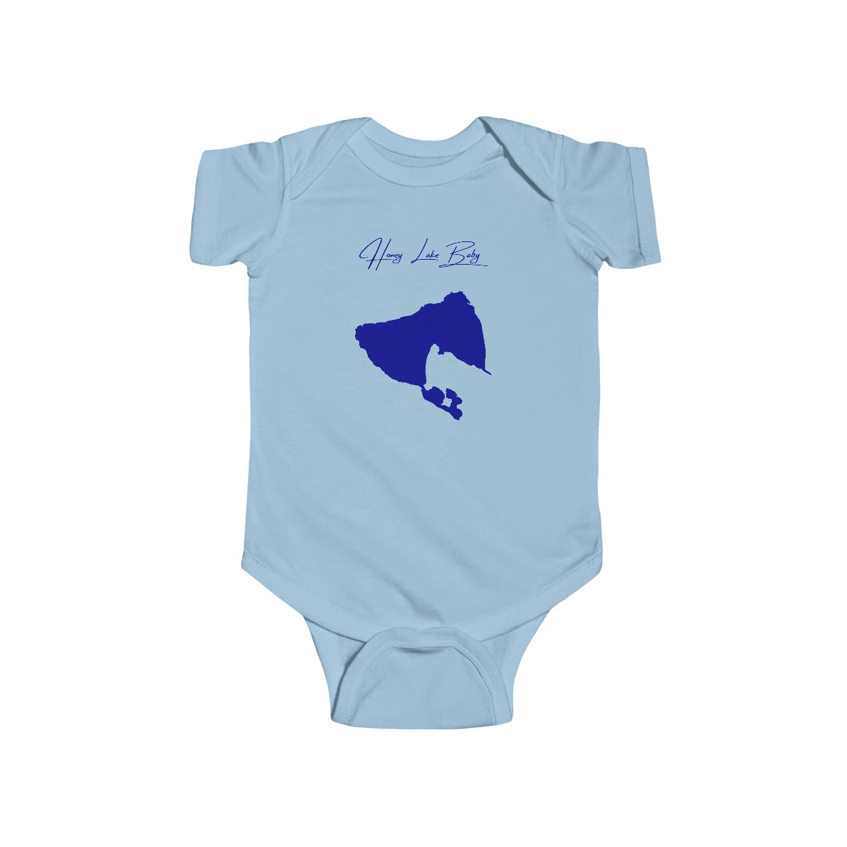 California  Honey  Lake  Onesie  front  position  view  from  front  light  blue.webp