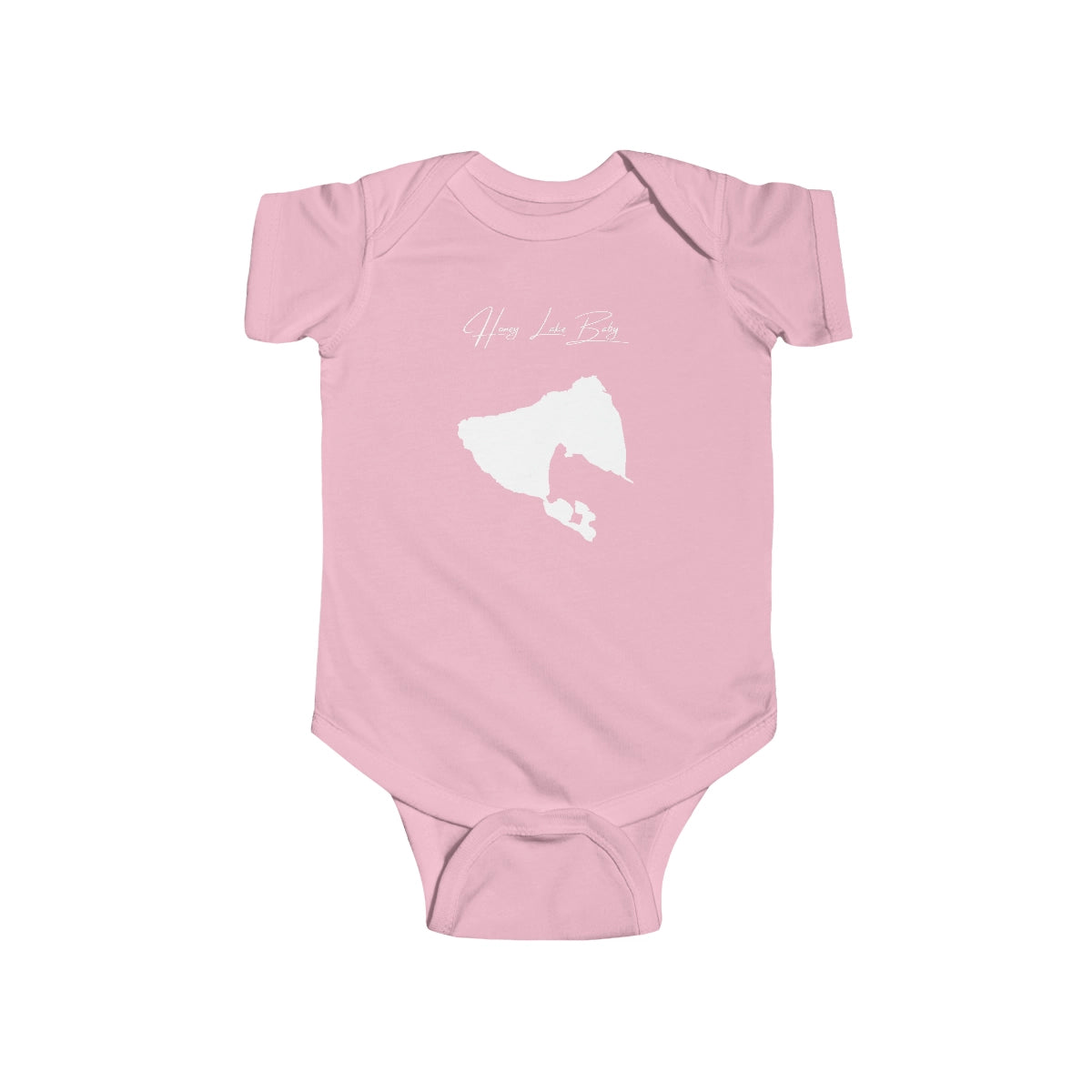 California  Honey  Lake  Onesie  front  position  view  from  front  pink.webp