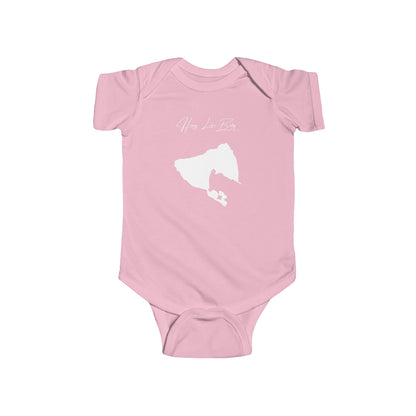 California  Honey  Lake  Onesie  front  position  view  from  front  pink.webp