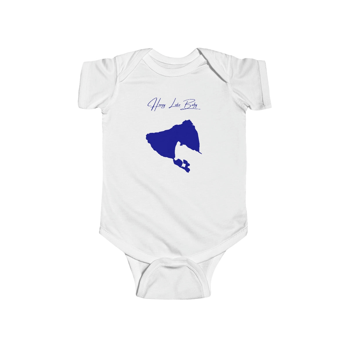 California  Honey  Lake  Onesie  front  position  view  from  front  white.webp