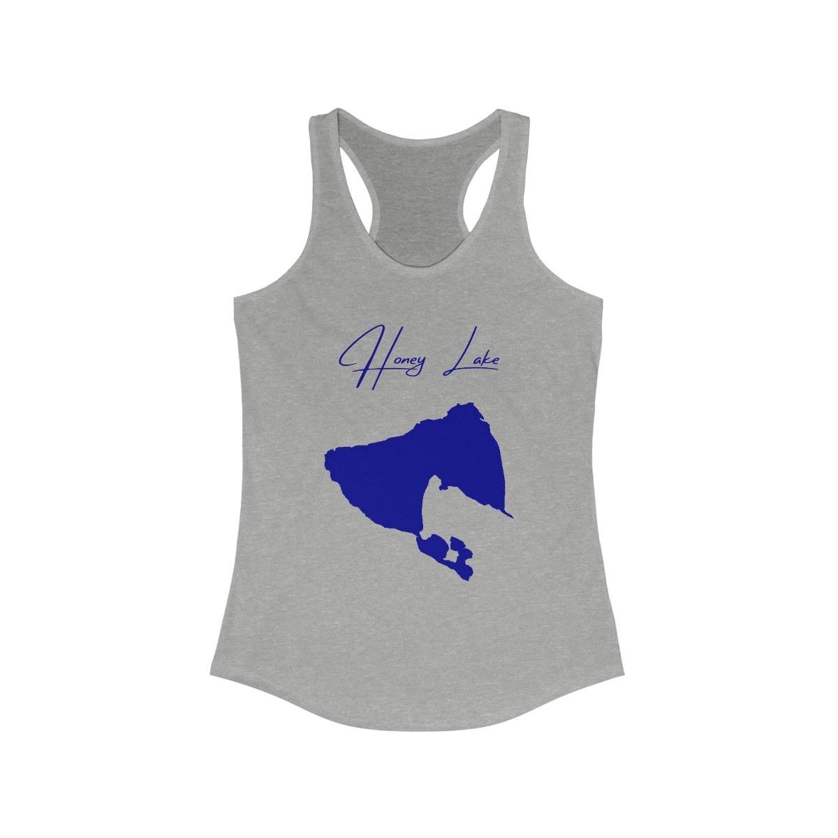 California  Honey  Lake  Racerback-Tank  front  position  view  from  front  heather  grey.webp