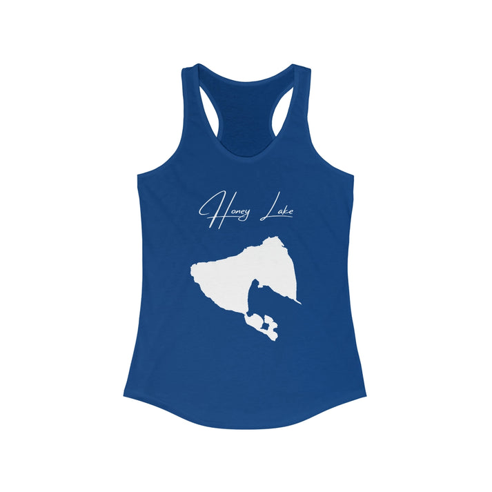 California  Honey  Lake  Racerback-Tank  front  position  view  from  front  solid  royal.webp