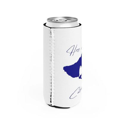 California  Honey  Lake  Slim  Can  Koozie  all  position  view  from  right  white.webp