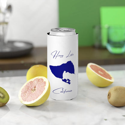 California  Honey  Lake  Slim  Can  Koozie  front  position  view  from  context-2  white.webp