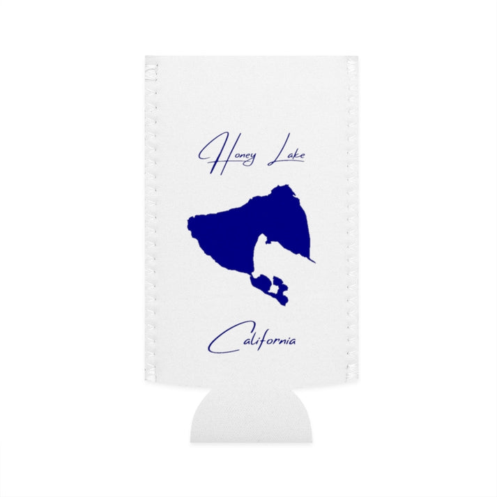 California  Honey  Lake  Slim  Can  Koozie  front  position  view  from  flat-front  white.webp