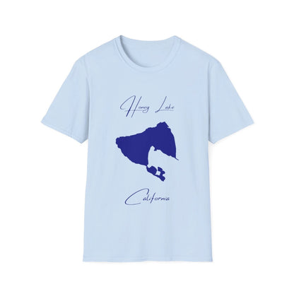 California  Honey  Lake  T-shirt  front  position  view  from  front  light  blue.webp