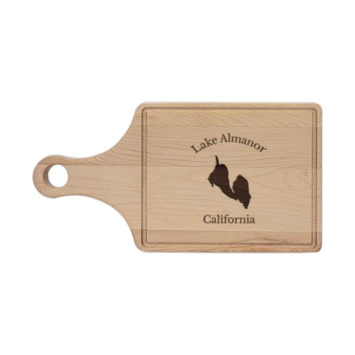 California  Lake  Almanor  Engraved  Cutting  Board  front  position  view  from  front  maple.webp