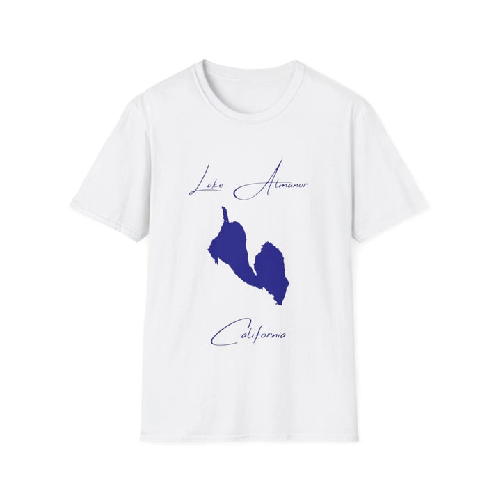 California  Lake  Almanor  T-shirt  front  position  view  from  front  white.webp