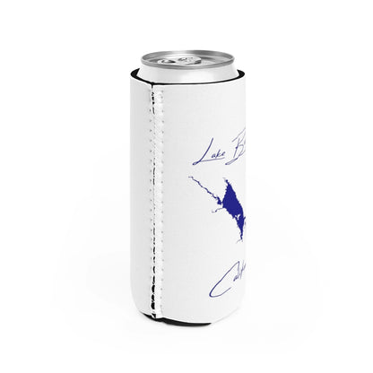 California  Lake  Berryessa  Slim  Can  Koozie  all  position  view  from  right  white.webp