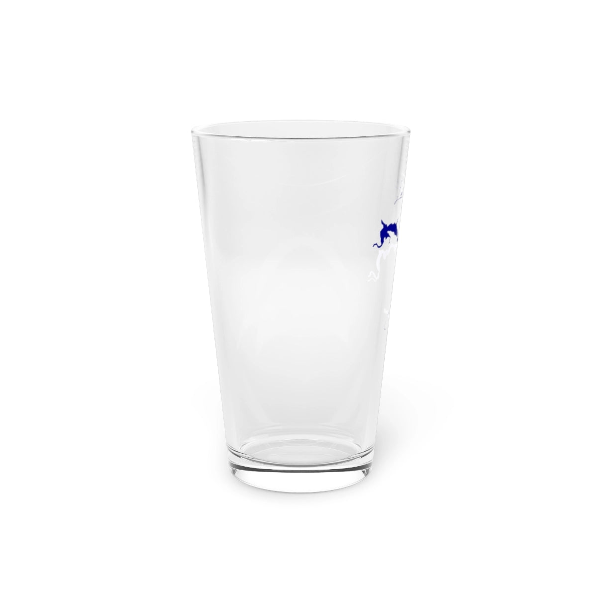 California  Lake  Britton  16oz  Pint  Glass  front  position  view  from  left  16oz.webp