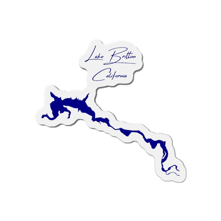 California  Lake  Britton  Die  Cut  Magnet  front  position  view  from  front  4  x  4.webp