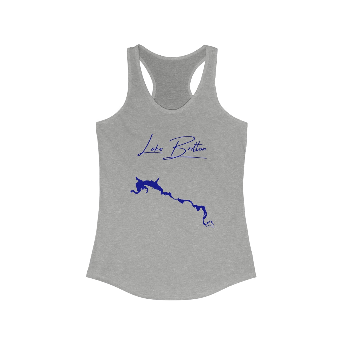 California  Lake  Britton  Racerback-Tank  front  position  view  from  front  heather  grey.webp