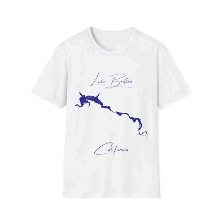 California  Lake  Britton  T-shirt  front  position  view  from  front  white.webp