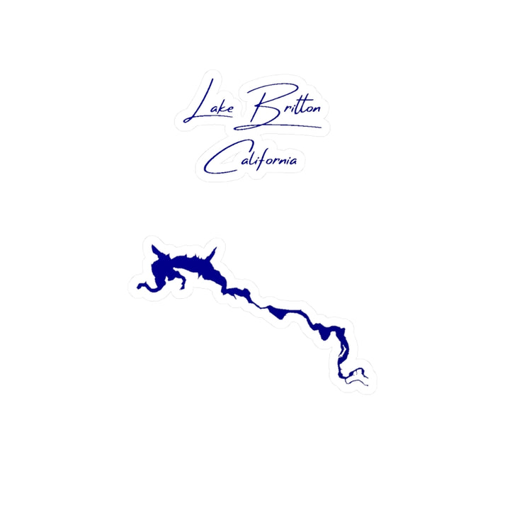 California  Lake  Britton  Vinyl  Decal  other  position  view  from  front  4  x  6.webp