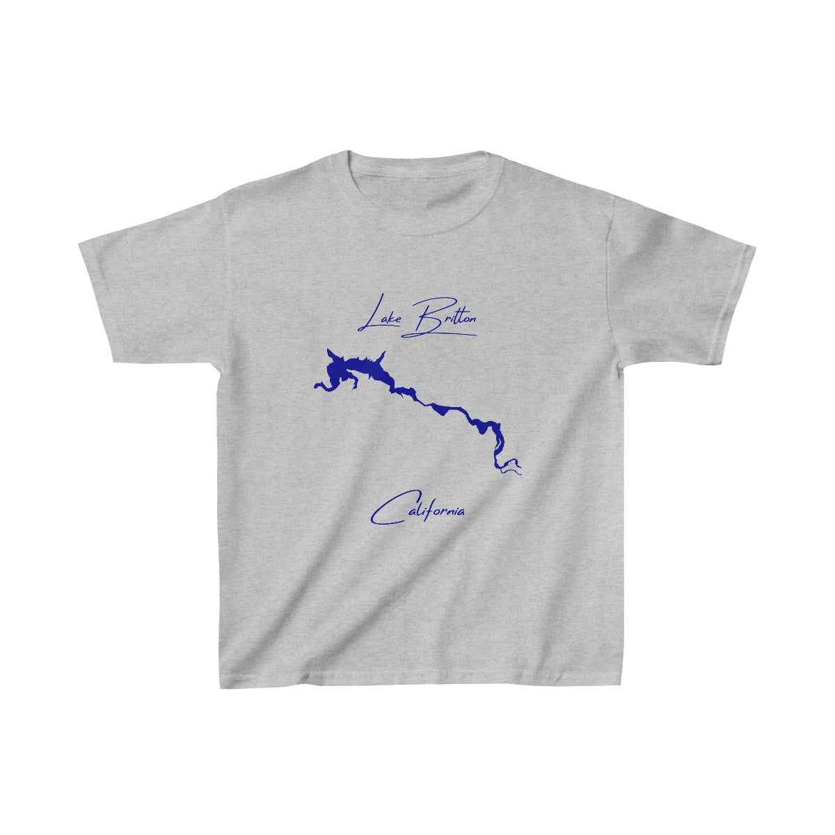 California  Lake  Britton  Youth  T-shirt  front  position  view  from  front  sport  grey.webp
