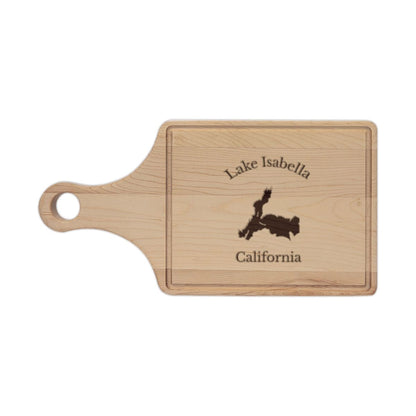 California  Lake  Isabella  Engraved  Cutting  Board  front  position  view  from  front  maple.webp